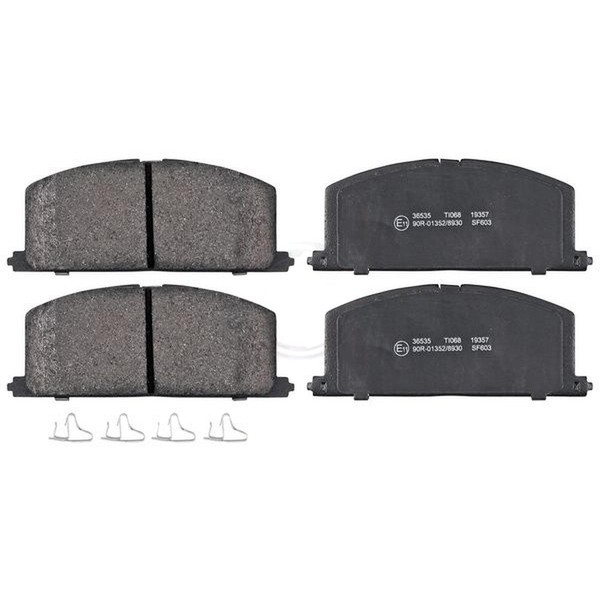 Bremsbelagsatz Mit VerschleißWarnung 15 Mm A.B.S. FüR U.A. Toyota Corolla-image