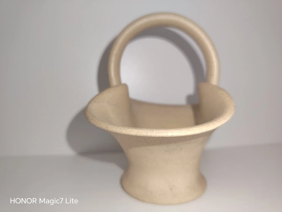 Vintage Hillstonia Stoneware Pottery Posy Basket Flower Bowl /Moira pottery - Image 4 of 4