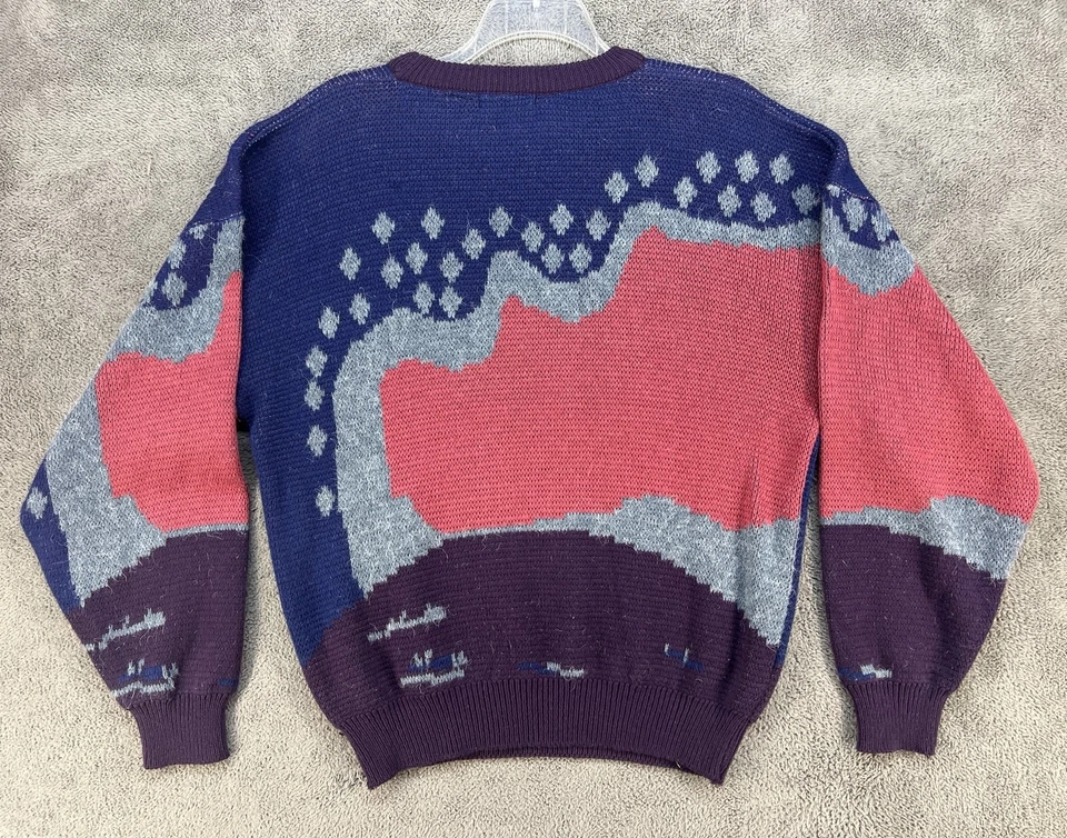 VTG Isle Of Cotton Men’s Golf Golfer Graphic Knit Sweater Size XL Made In USA - Image 3 of 4