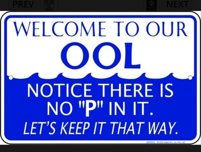 Welcome to the ool.  Notice there's no P in it.  Let's keep it that way