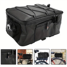 Mountain Bike Rear Rack Bag, Large Capacity Polyester Fiber Cycling Equipment