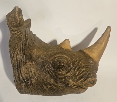 VTG Hornsby s Hard Cider Rhino Head Wall Mount Hard Foam Breweriana Advertising 