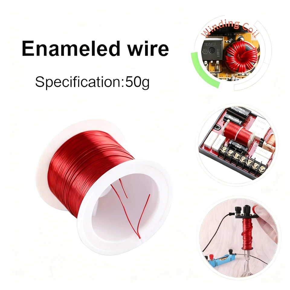 MARKENLOS Roter Polyurethan emaillierter Kupferdraht für Transformatordrahtjumper lackiert