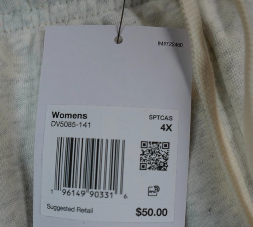 Nike Sportswear Fleece Joggers Plus Size 4X Gray Cozy Comfy DV5085 Sweatpants - Picture 9 of 10