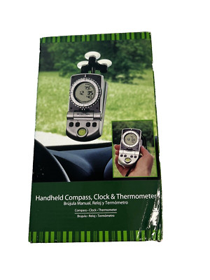 Handheld Compass Clock And Thermometer