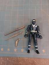 VTG MMPR POWER RANGERS BLACK ALIEN RANGER 1995 W/ GUN Swords