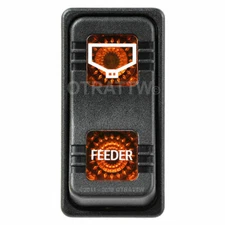 OTRATTW Carling Tech Contura X Rocker Switch, Polaris, FEEDER, AMBER LENS