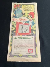 #02 WOODY WOODPECKER  SLIDE-PROJECTOR Sunday Comics Ad 1974 ETCH A SKETCH