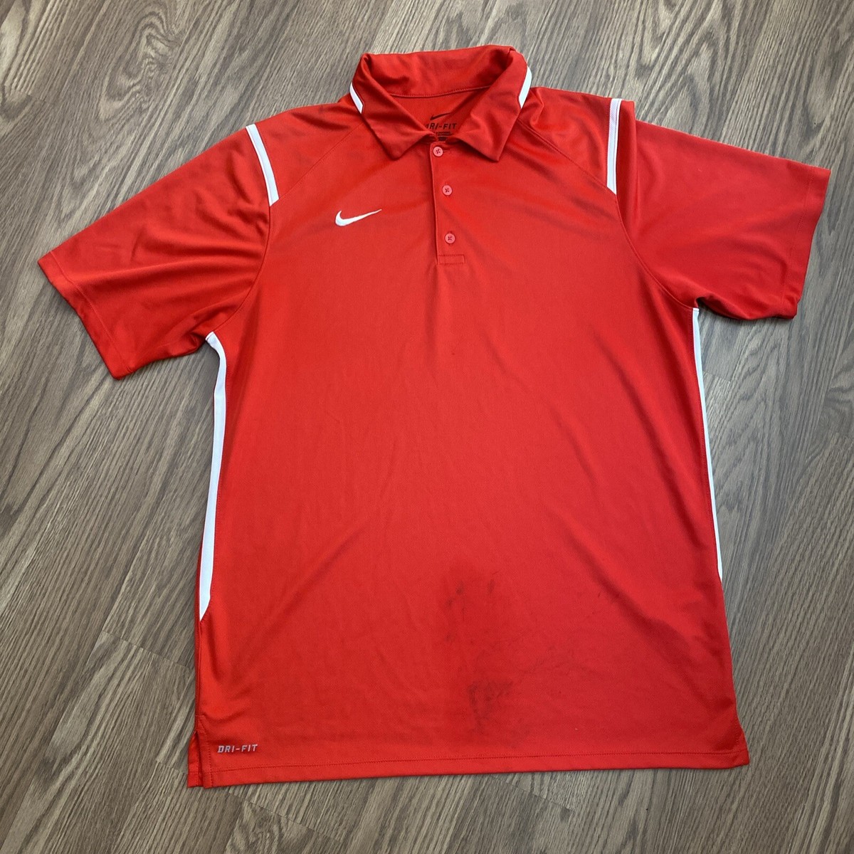 nike dri fit polo red