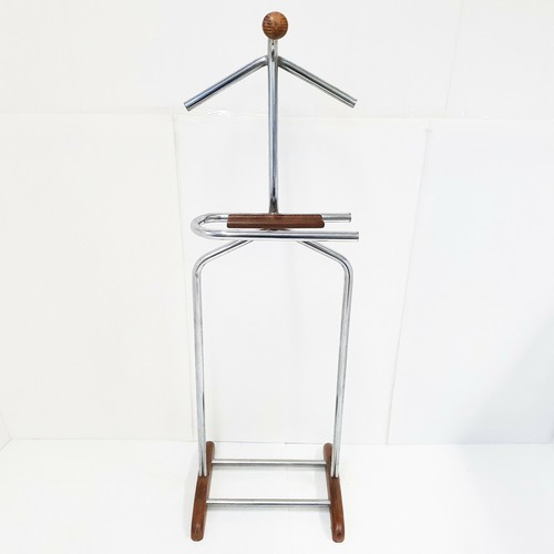 Beautiful Valet Art Deco 20S 30S Walnut & Steel Chrome 1920 1930 - Picture 2 of 8