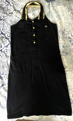 fred perry halter dress Fred Perry Amy Winehouse Black Halter Neck Mini Dress - Size 10