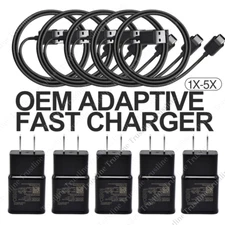 Fast Charging Block for Samsung Android USB Charger Plug Adapter USB C Cable Lot