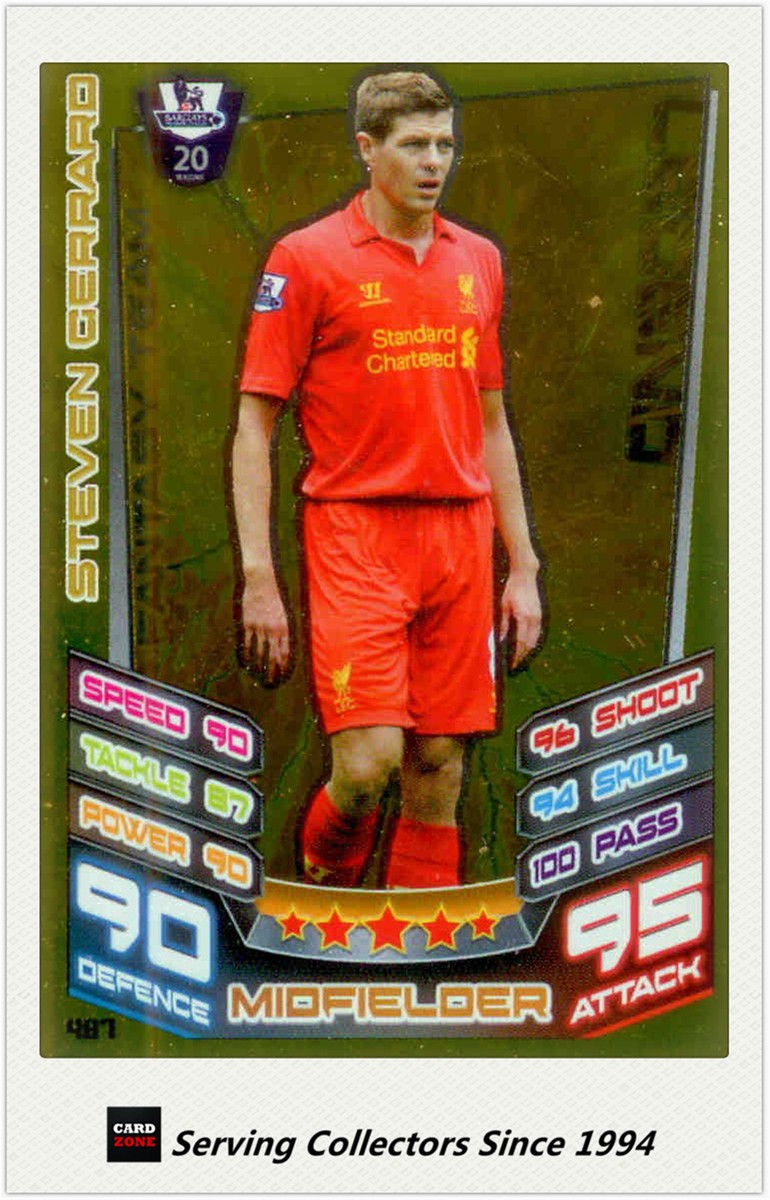 TOPPS MATCH ATTAX 2014/15 LIMITED EDITION STEVEN GERRARD