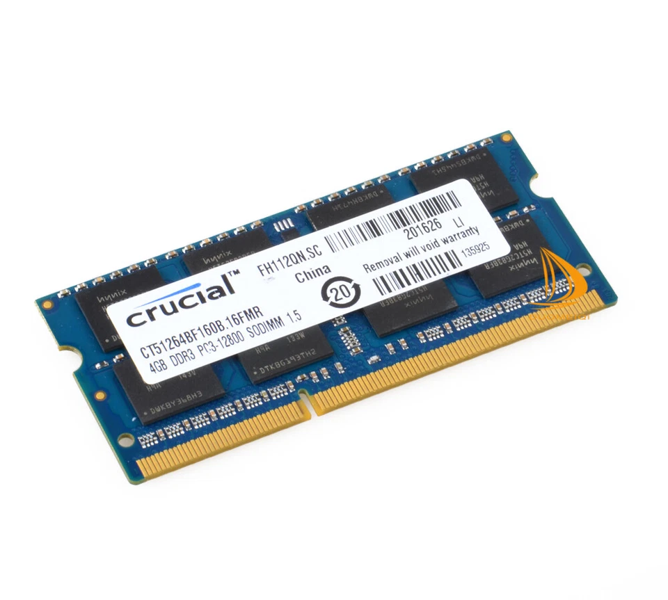 10PCS Crucial 4GB 2RX8 PC3-12800S DDR3 1600Mhz SODIMM 204Pin Laptop Memory RAM d - Image 4 of 4