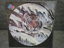 Vintage 1992 FX Schmid Round  465 Piece Puzzle SIBERIAN AMBUSH