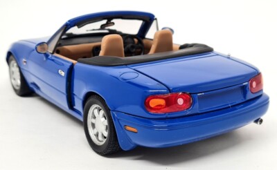 Gate 1/18 Mazda MX5 MK1 Roadster RHD Twilight Blue Mica Diecast