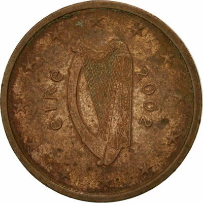 [#466517] IRELAND REPUBLIC, 2 Euro Cent, 2002, TTB, Copper Plated Steel, KM:33 - Photo 1/2