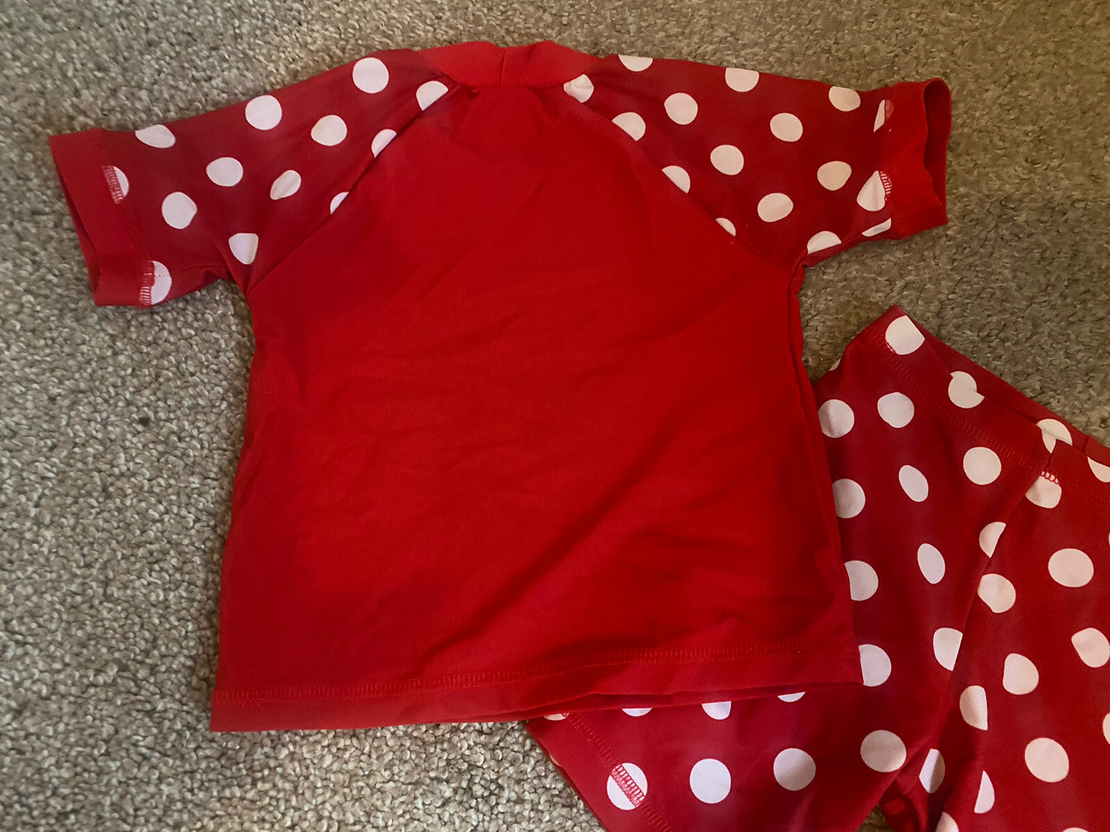 Minnie Mouse Red Rash Vest Shorts Set 1218 M Matalan Disney Baby Girls