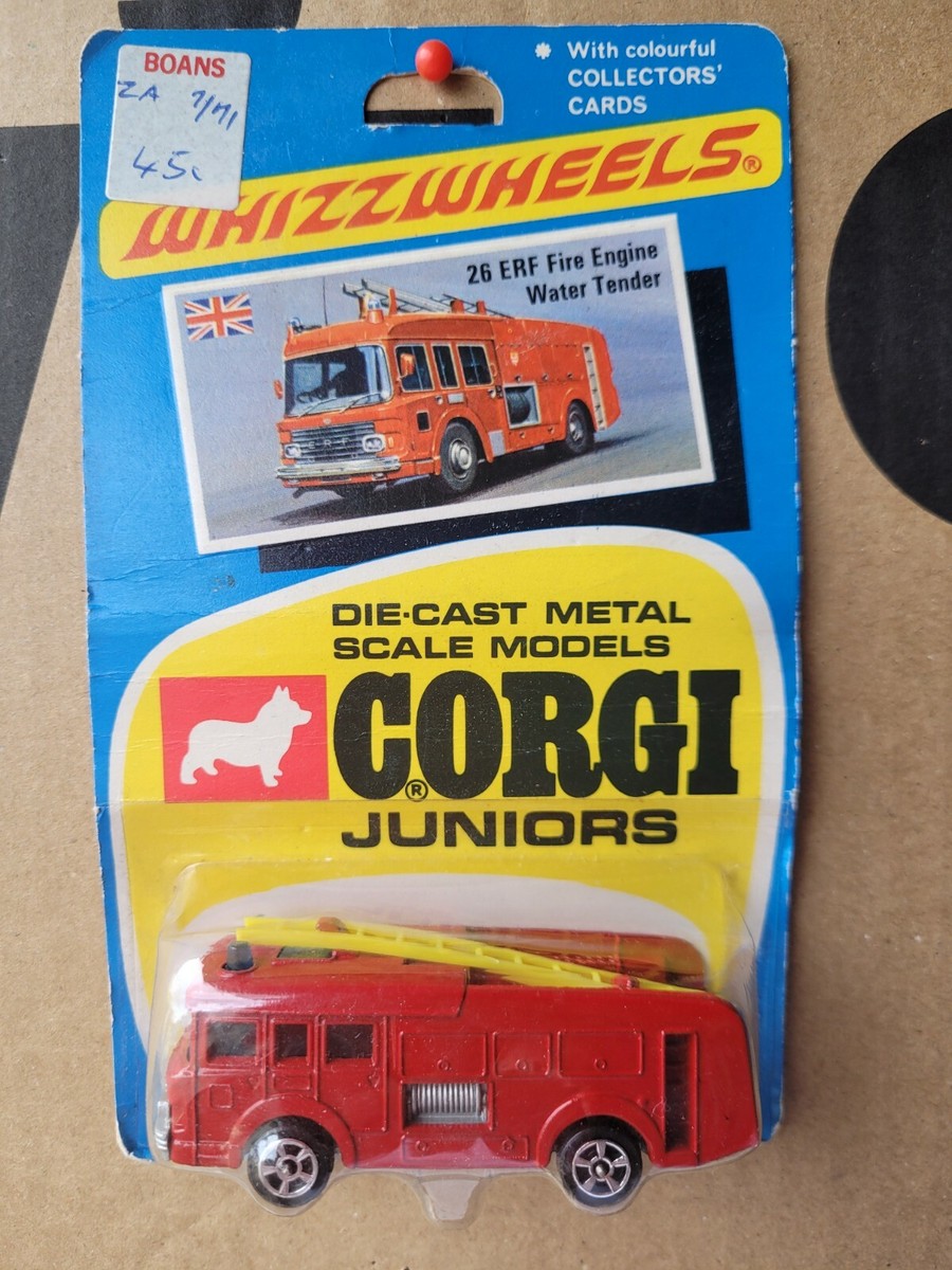 ミニカー ERF Fire Engine Water Tender ミニカー ERF Fire Engine Water Tender NIB Vintage Dinky Die
