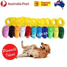 Puppy Training Whistle Obedience Clicker Stop Barking Skills Trainer Recall Tool