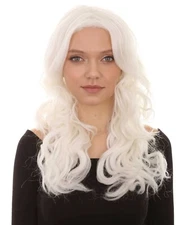 Long Curly Wavy Wig Cosplay Glow-In-The-Dark GID Halloween Party Costume HW-3766