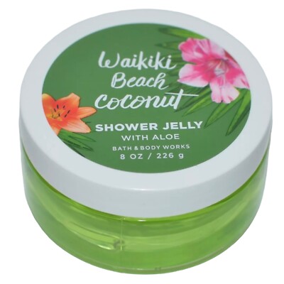 Bath & Body Works Waikiki Beach Coconut Shower Gel Jelly With Aloe 8 oz 226 g