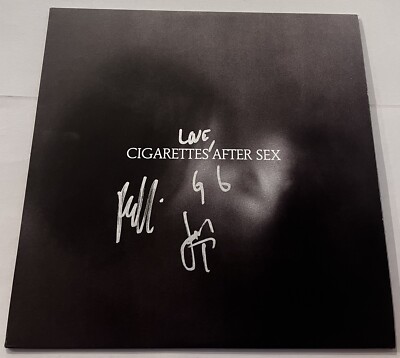 cigarettes after sex autograph SIGNED CRY VINYL RECORD JSA Cigarettes After Sex release new