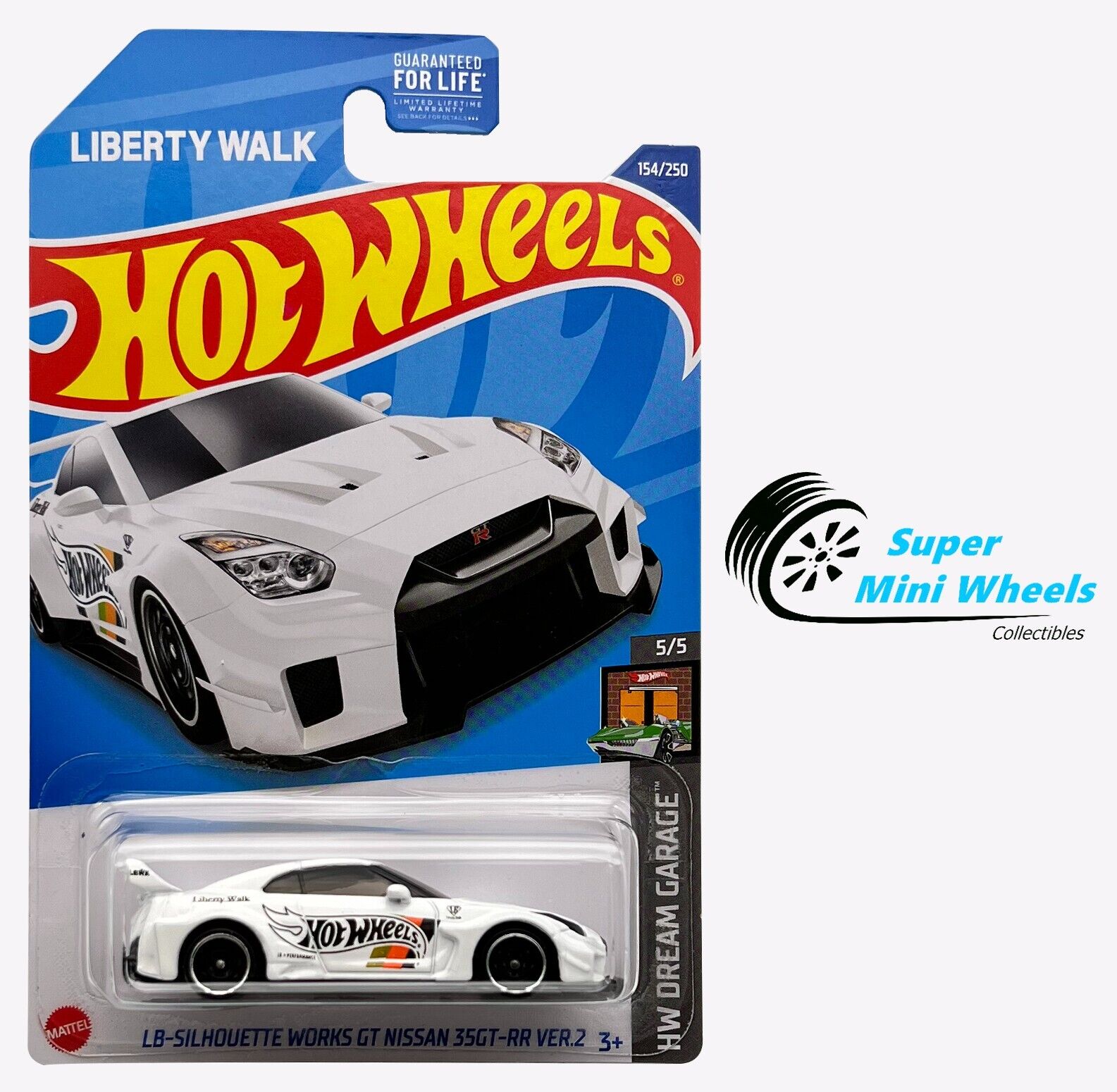 Hot Wheels 2022 #154 - LB-Silhouette Works GT Nissan 35GT-RR Ver.2 (White)