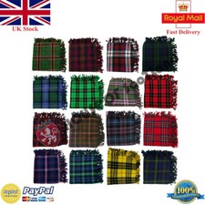 Scottish Kilt Fly Plaid  - 48" x 48" Acrylic Wool in Various Tartan For Drummers