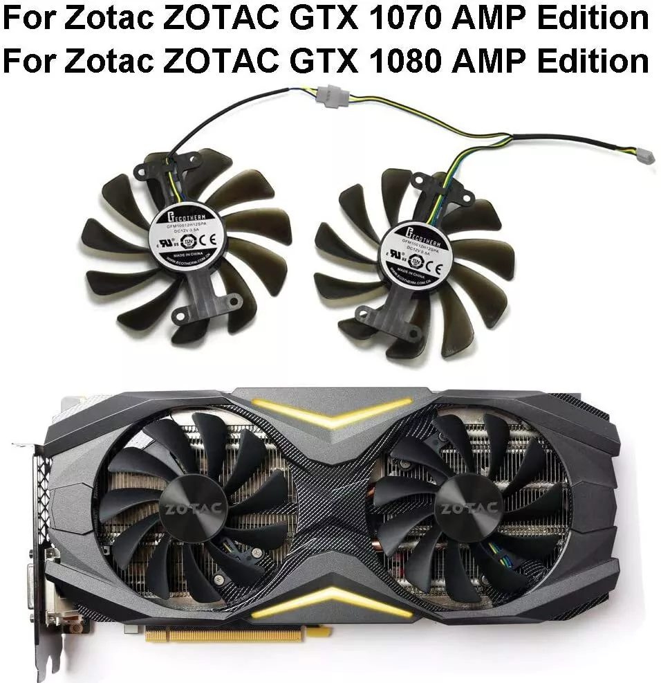 95mm Cooling Fan for ZOTAC GeForce GTX1080 GTX1070 AMP Edition GPU