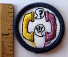 Girl Scout Junior 1994-2001 TALK BADGE Phone Telephone Communication Patch NEW