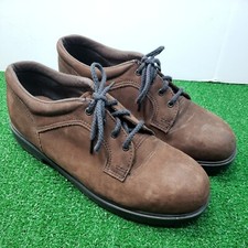 Women's Red Wing Shoes Brown Suede Steel Toe Shoes Model 2383 Size 7 D USA MADE