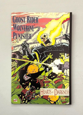 GHOST RIDER WOLVERINE PUNISHER HEARTS OF DARKNESS NM 1991 MARVEL COMICS b-500