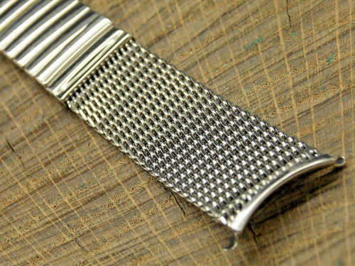 JB Champion Stainless Steel Expansion 17.5mm Watch Band NOS Unused Vintage