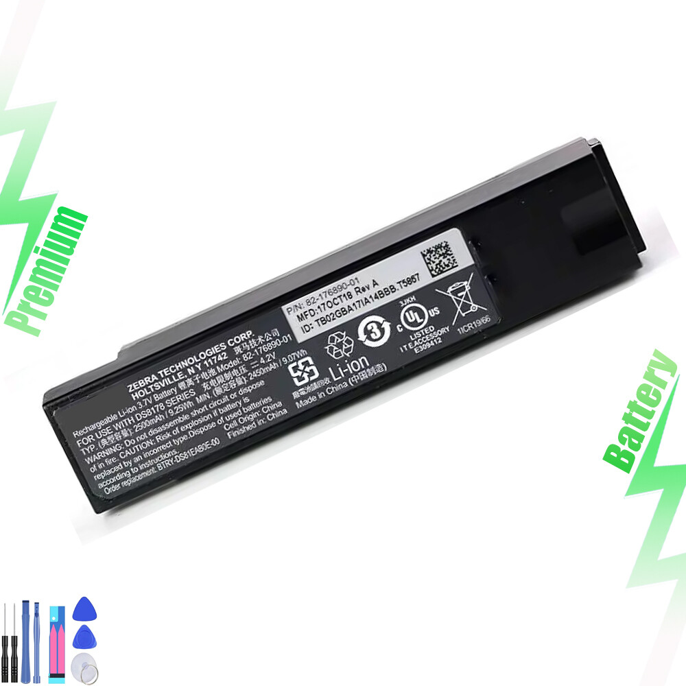 まへ 82-176890-01 New Battery For Zebra DS8178 Series Barcode Scanner