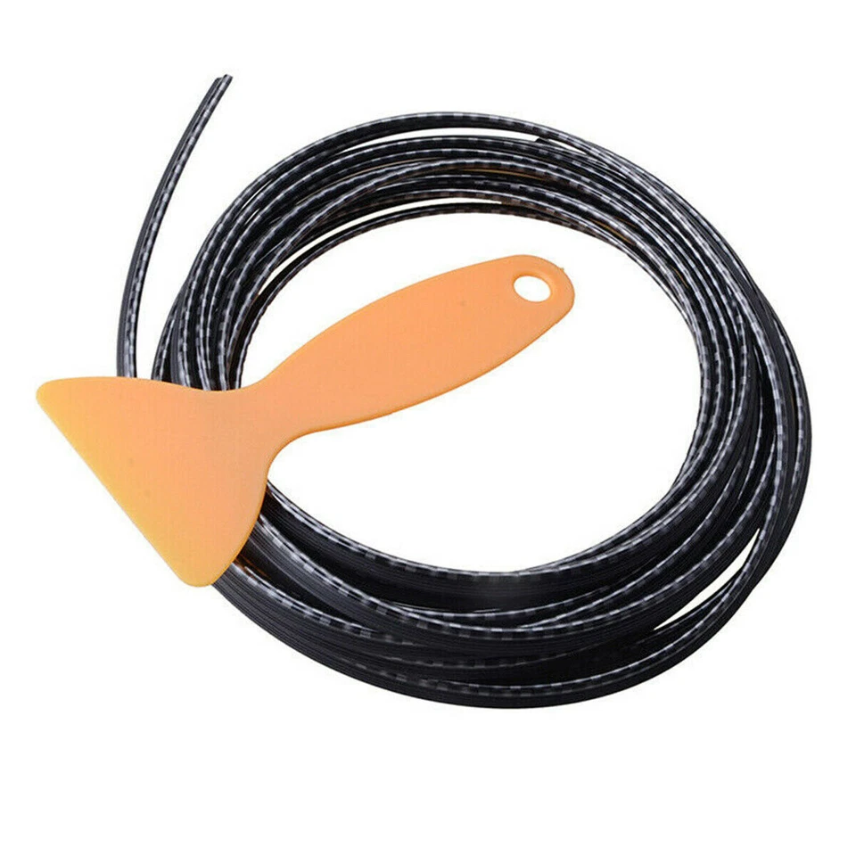 Carbon Fiber Interior Decor Point Edge Gap Door Panel Accessories Molding Line - Image 3 of 4