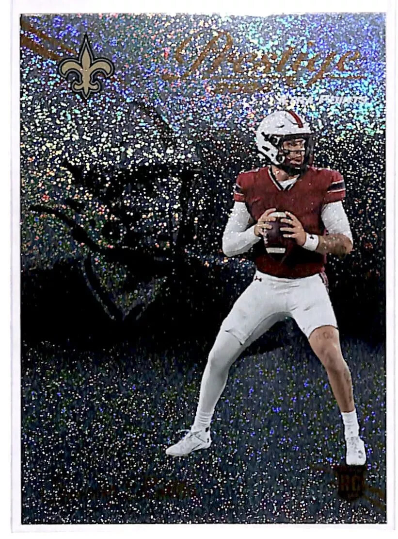 2024 Panini Prestige Xtra Points Galaxy Spencer Rattler RC #359 Saints