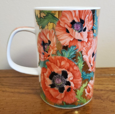 Buckingham Jane Brookshaw Dunoon Coffee Mug Fine Bone China Floral Gold Details