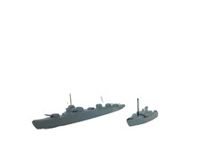 Modell Schiffe 1 :1250 passt zu Wiking , Hein Mück