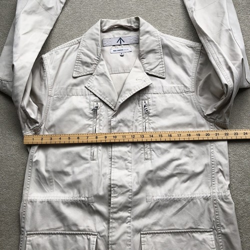 Nigel Cabourn Vintage Button Up Utility Jacket Light Beige Size M - Picture 19 of 24