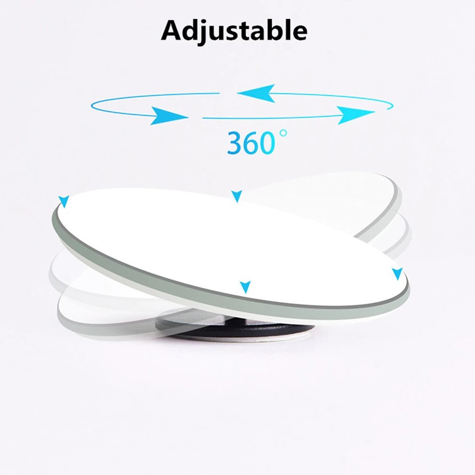 2-Pack Blind Spot Mirrors For Car Van Motorcycle | Adjustable Wide Angle Rear View