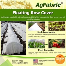Agfabric Row Cover 0.9oz 6x25ft Harsh Weather Resistance Protect Plants 2Pack
