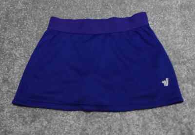 Varsity Spirit Cheerleader Skort Girl's YM Blue Pull On Elastic Waist Logo