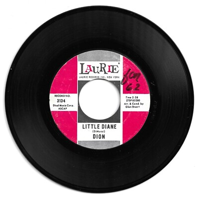 DOO WOP 45 DION LITTLE DIANE ON LAURIE VG+ ORIGINAL