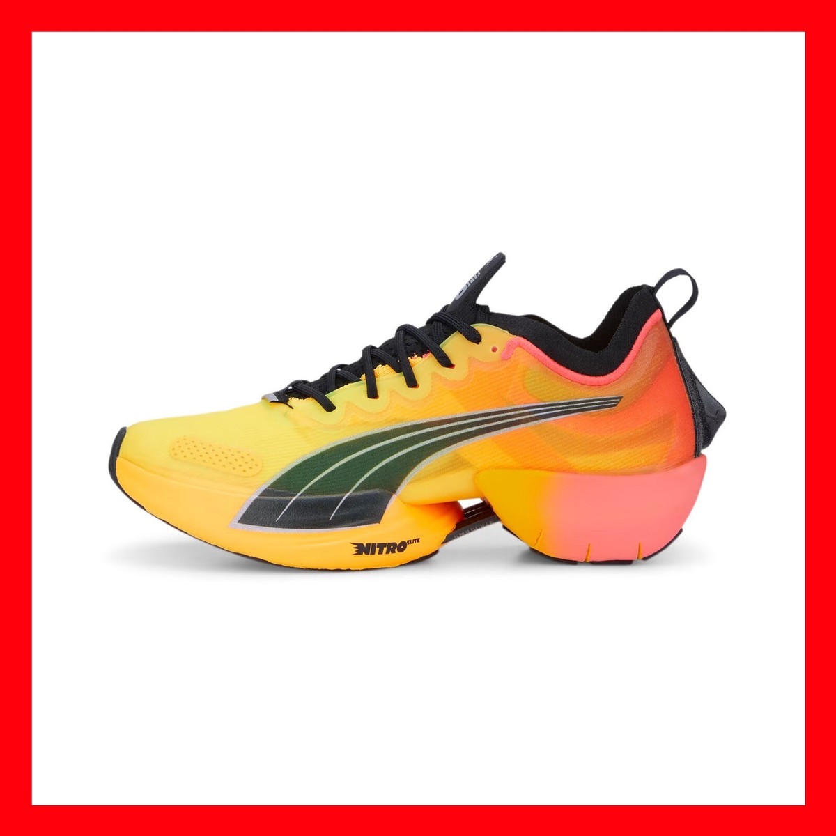 PUMA Fast-R NITRO™ Elite Fireglow Orange Yellow Running Shoes 