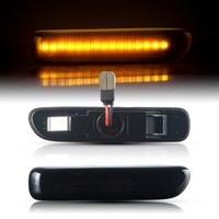 Seitenblinker Schwarz LED Mit E-2X Passend FüR BMW 3Er E46 Cabrio Coupe