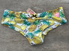 VTG Victoria's Secret Pink Cotton Low Rise Cheeky Hipster Panty S Pineapple