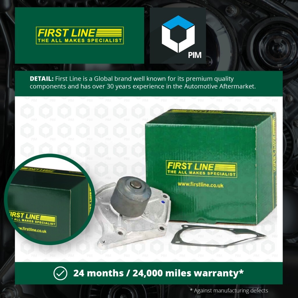 Water Pump fits RENAULT MEGANE Mk2, Mk3 1.5D 2003 on Coolant Firstline Quality