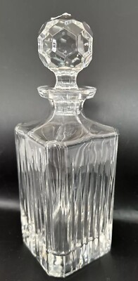 ILLUSIONS by Samobor  24% Lead  Cut Crystal Decanter Whiskey Scotch Bourbon