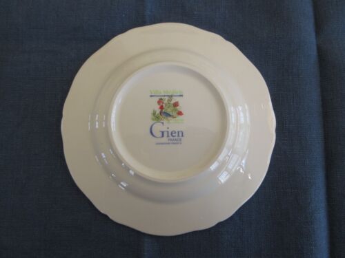 Gien Villa Medicis Bread/Butter Canape Plates Lot of 3 - Perfect - Picture 2 of 2